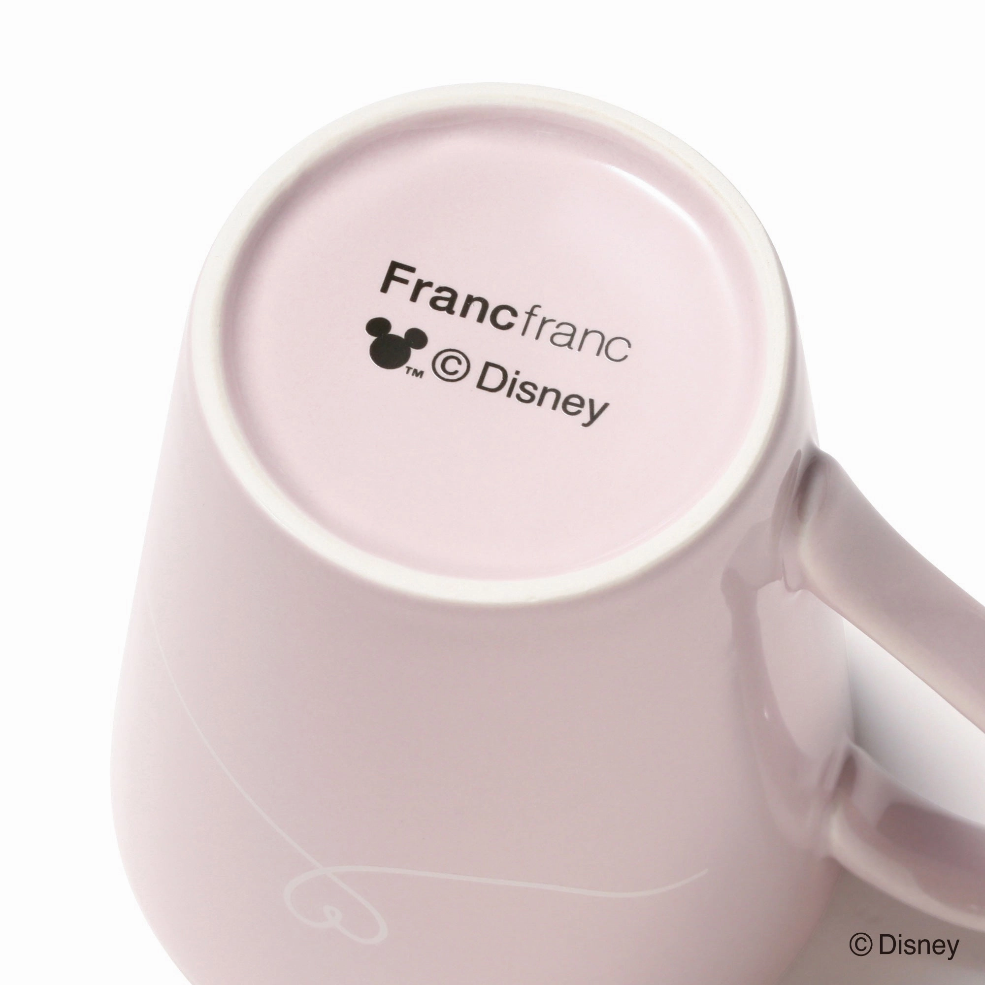 Disney Pair Mug Face Plate Pink X Gray