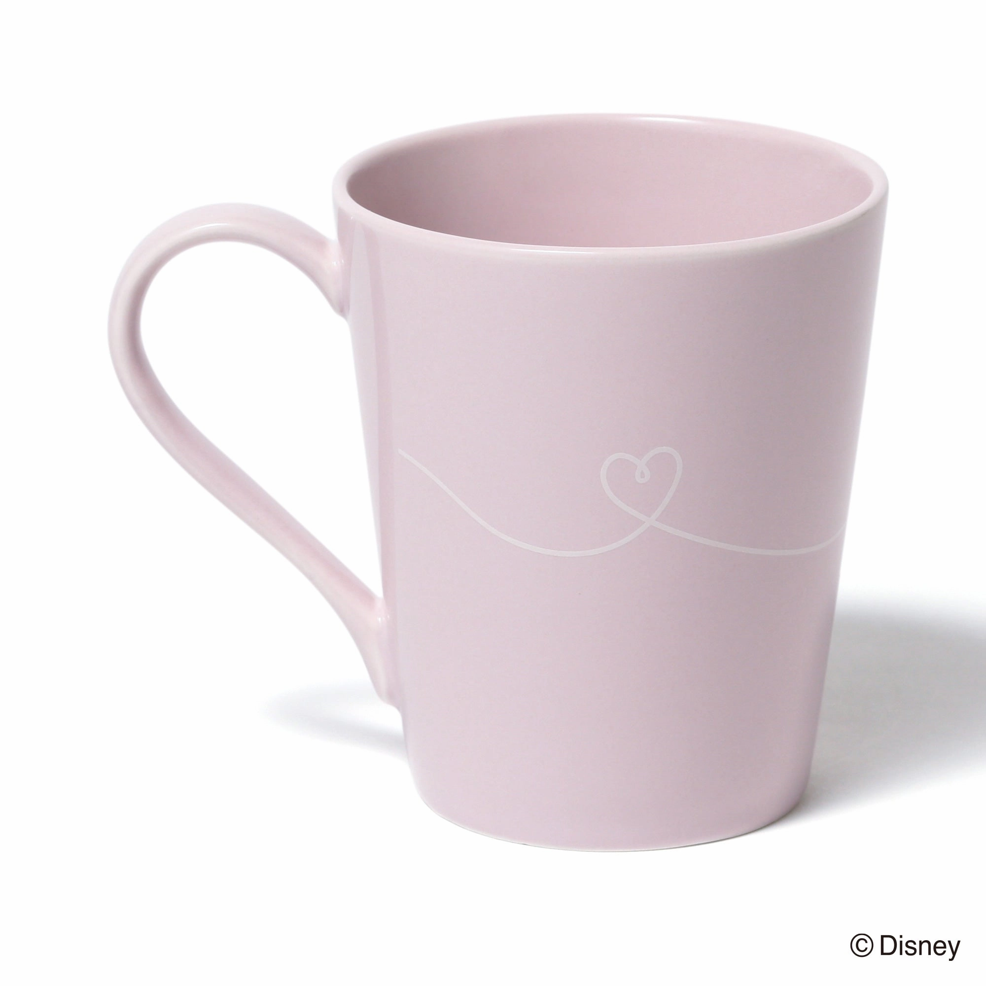 Disney Pair Mug Face Plate Pink X Gray