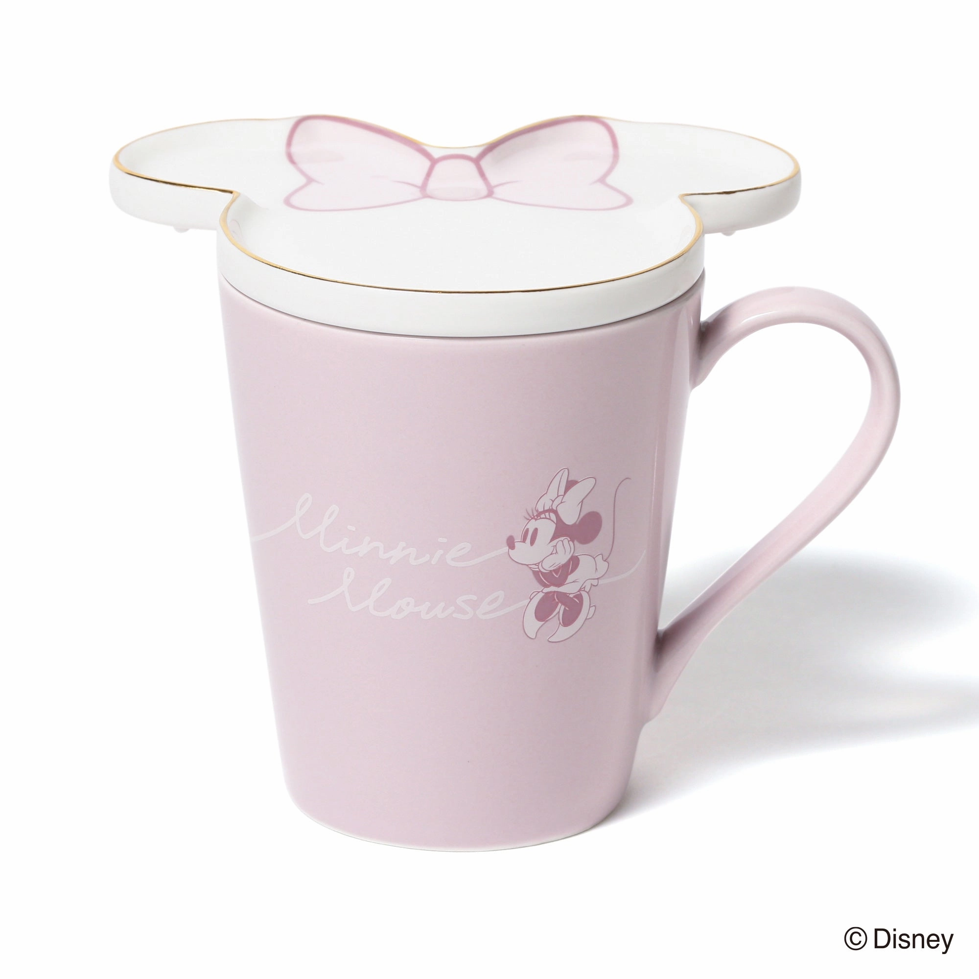 Disney Pair Mug Face Plate Pink X Gray