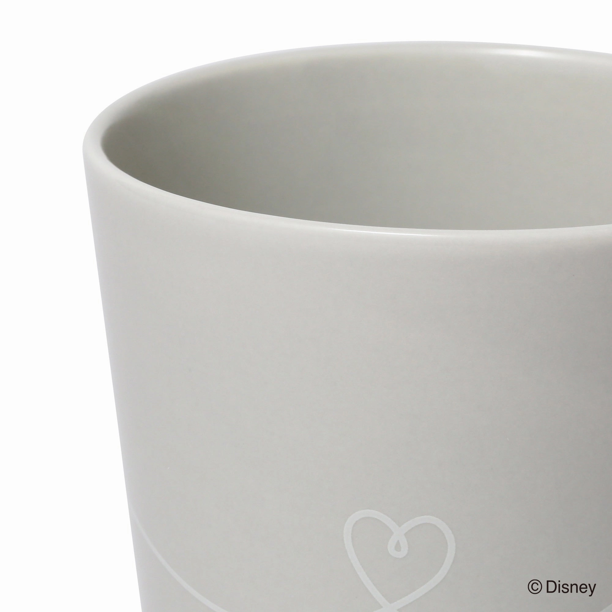 Disney Pair Mug Face Plate Pink X Gray