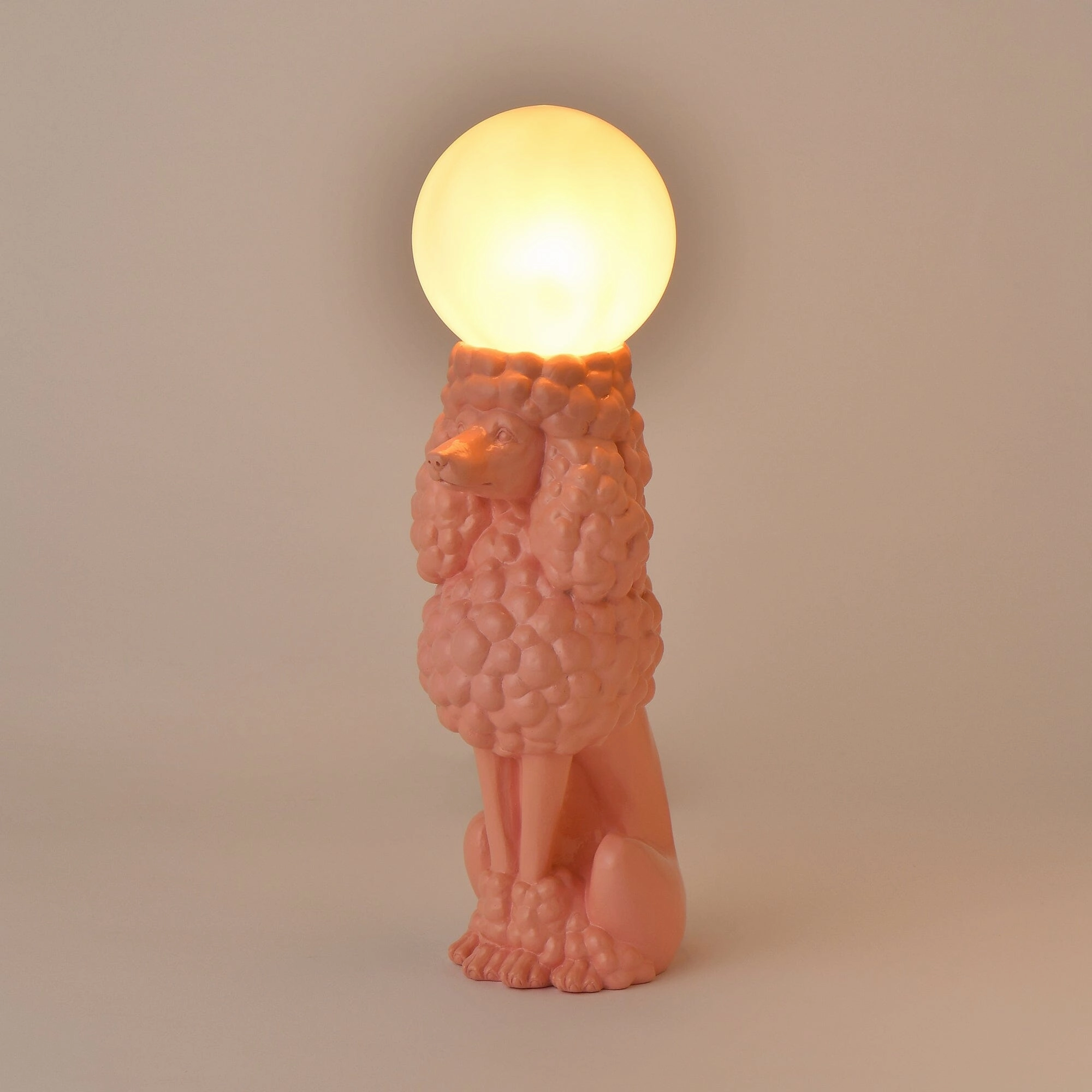 Dog Lamp Pink