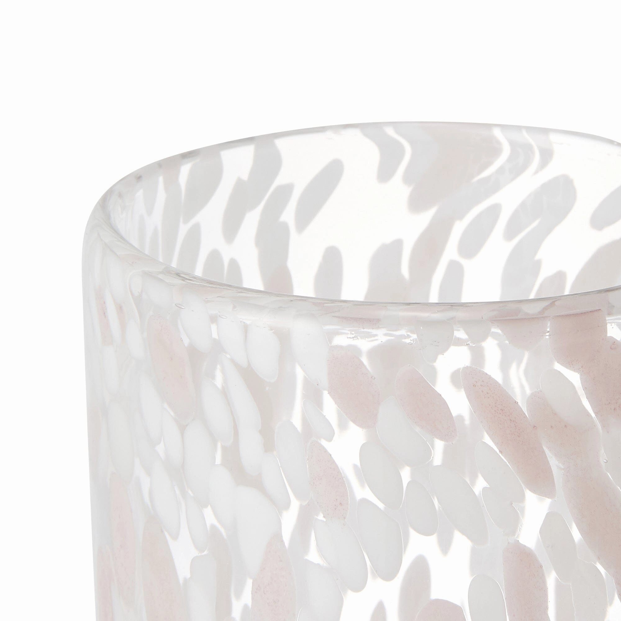 Dot Pattern Flower Vase L Light Pink
