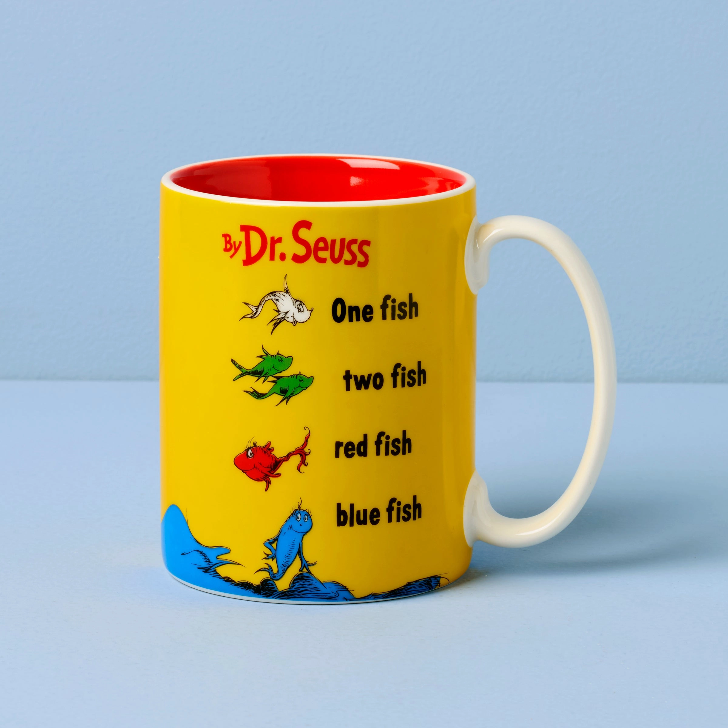 Dr. Seuss' One Fish Two Fish Mugglass cups ,personalized mugs 
