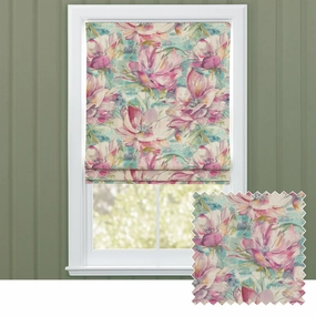 Dusky Blooms Printed Cotton Made to Measure Roman Blinds Sweetpeabedding sets ,throw blankets 