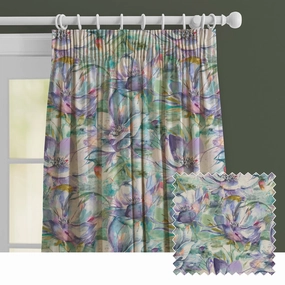 Dusky Blooms Printed Made to Measure Curtains Fighome decor ,wall decor 