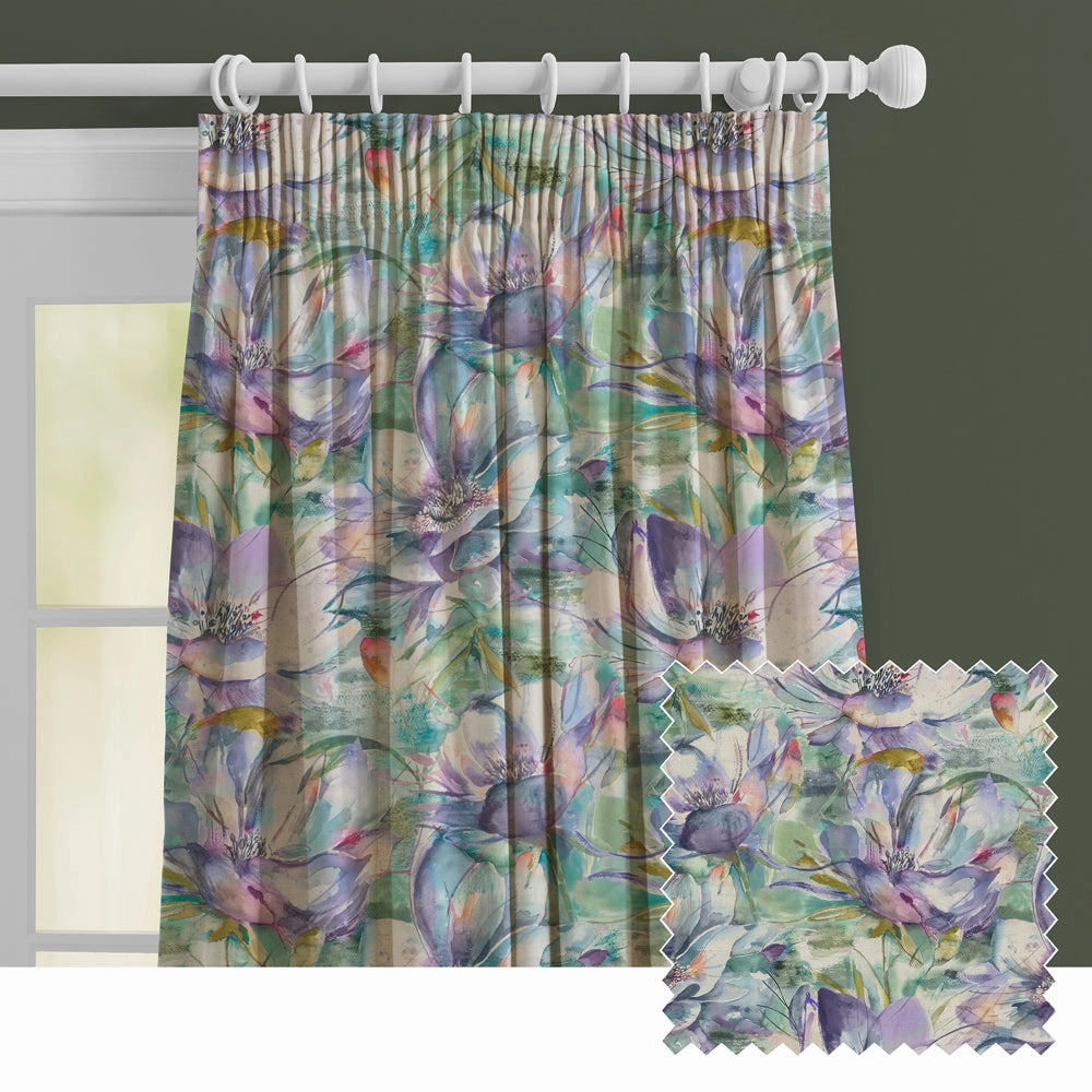 Dusky Blooms Printed Made to Measure Curtains Fighome decor ,wall decor 