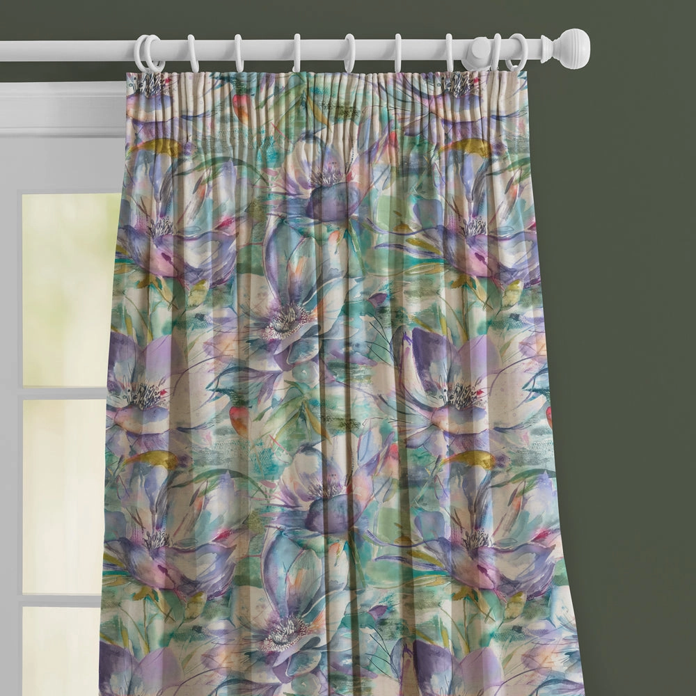 Dusky Blooms Printed Made to Measure Curtains Fig