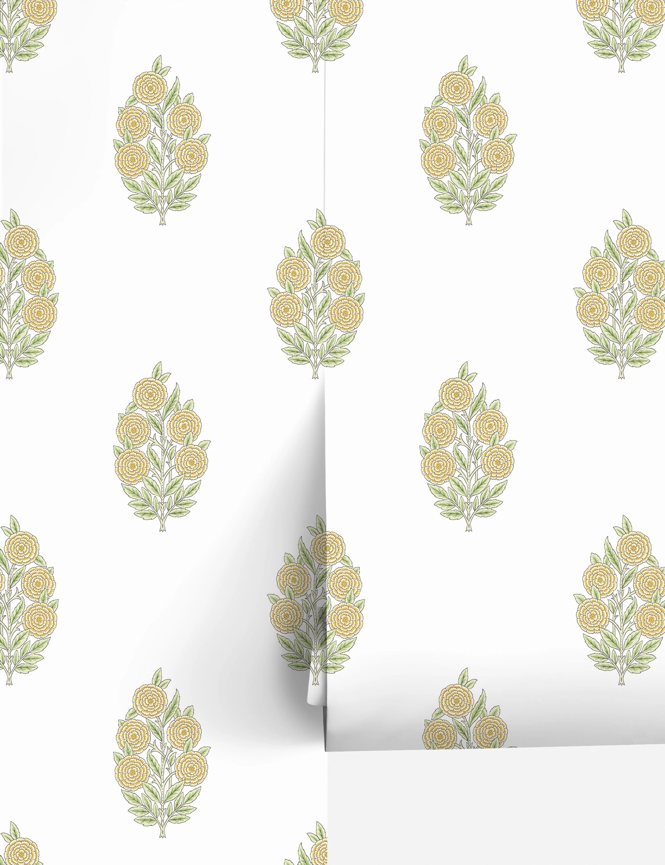 Dutch Floral Peel   Stick Wallpaper by Tamara Day
