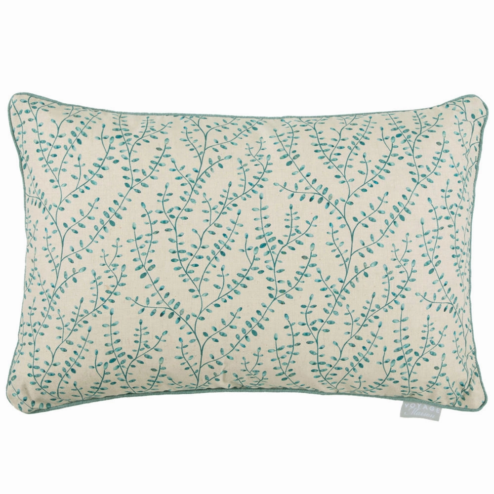 Eden Leaves Printed Cushion Ocean