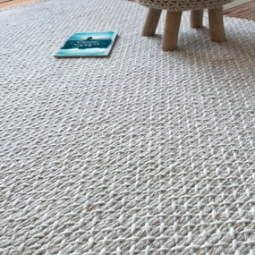 Edmond Beige Wool Rugmodern color block patchwork rug