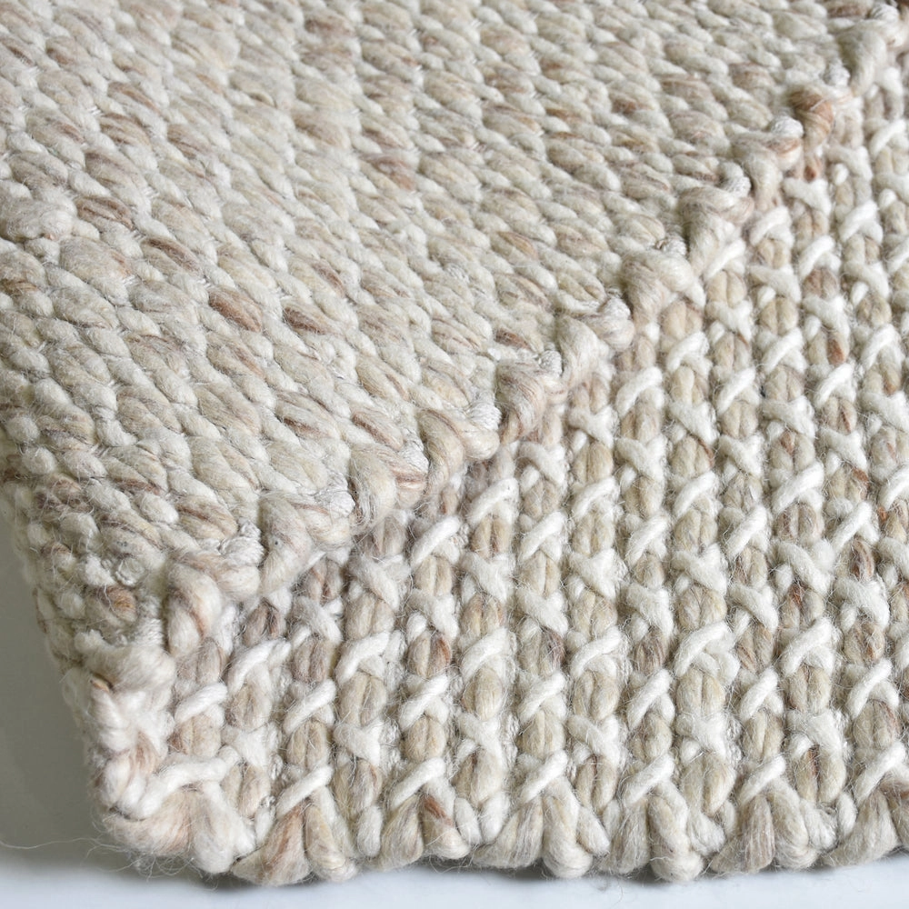 Edmond Beige Wool Rug