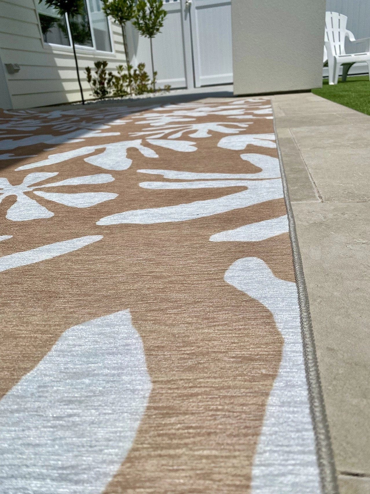 Edrielle Brown Cream Indoor Outdoor Washable Rug *NO RETURNS UNLESS FAULTY