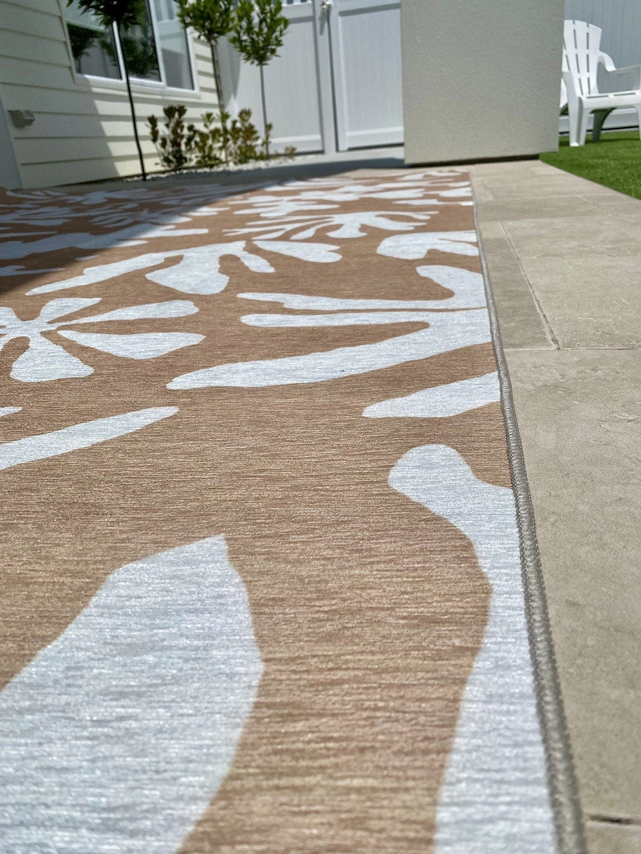 Edrielle Brown Cream Indoor Outdoor Washable Rug *NO RETURNS UNLESS FAULTY