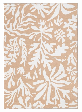Edrielle Brown Cream Indoor Outdoor Washable Rug *NO RETURNS UNLESS FAULTYmodern color block patchwork rug