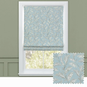 Eildon Printed Cotton Made to Measure Roman Blinds Bluebellbedding sets ,throw blankets 