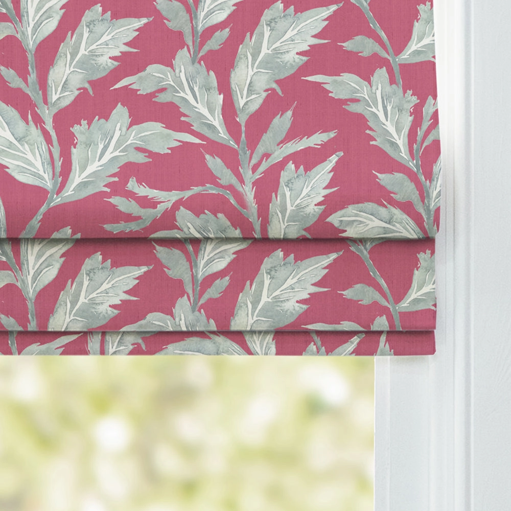 Eildon Printed Cotton Made to Measure Roman Blinds Fuchsia