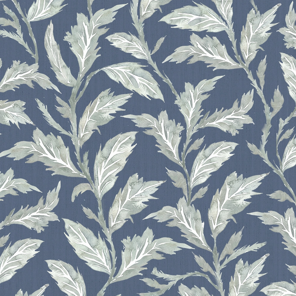 Eildon Printed Cotton Made to Measure Roman Blinds Navy
