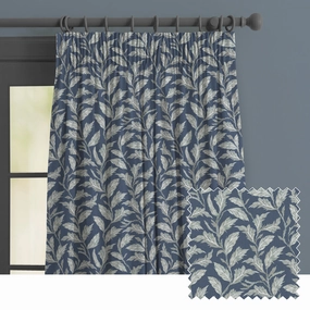 Eildon Printed Made to Measure Curtains Navybedding sets ,throw blankets 