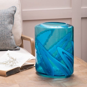 Elbe Hand-Blown Vase Aquamodern home decor ,home decor for bedroom 