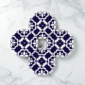 Elegant GEO Accent Plates - Set of 4modern kitchen decor ,kitchen dinner set ,dinnerware 
