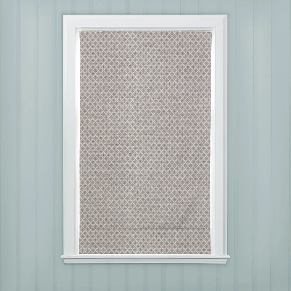 Elmore Woven Jacquard Made to Measure Roman Blinds Steel