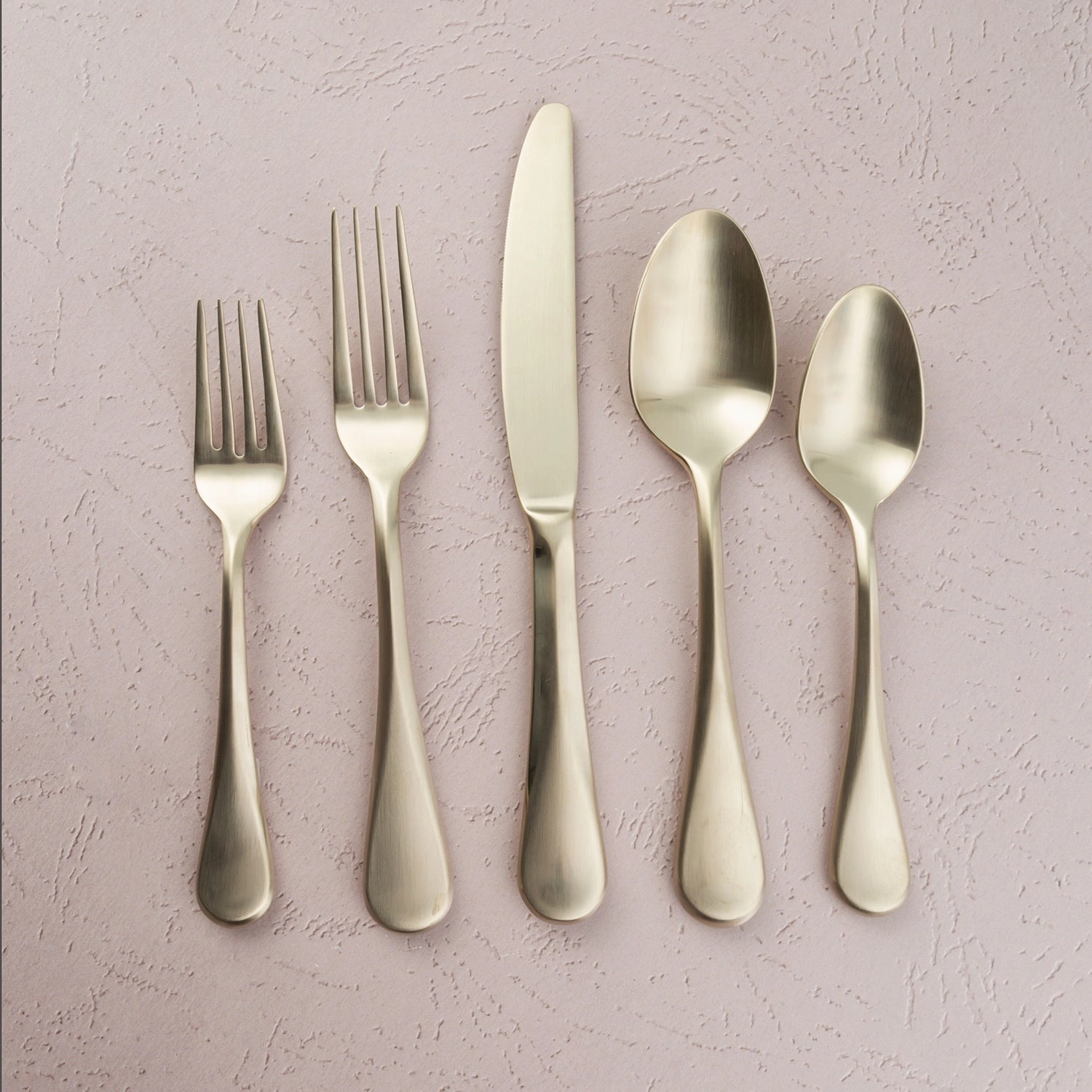 Eloquence Champagne Satin 20 Piece Flatware Set