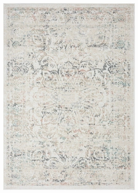 Elouise Cream And Grey Multi-Colour Traditional Floral Rugmodern color block patchwork rug