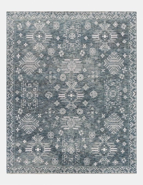 Elspeth Hand-Knotted Wool-Blend Rugmodern color block patchwork rug