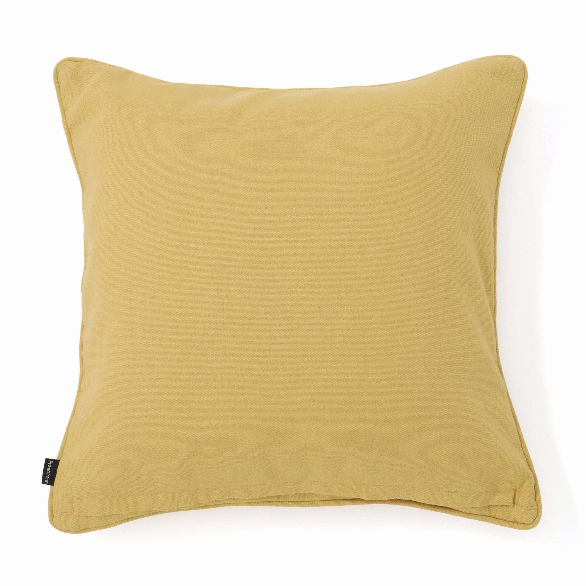 Emb Flower Cushion Cover 450 X 450 Yellow