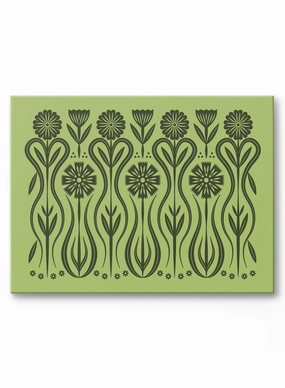 Emerald Blooms, Canvasindoor decorative canvas print