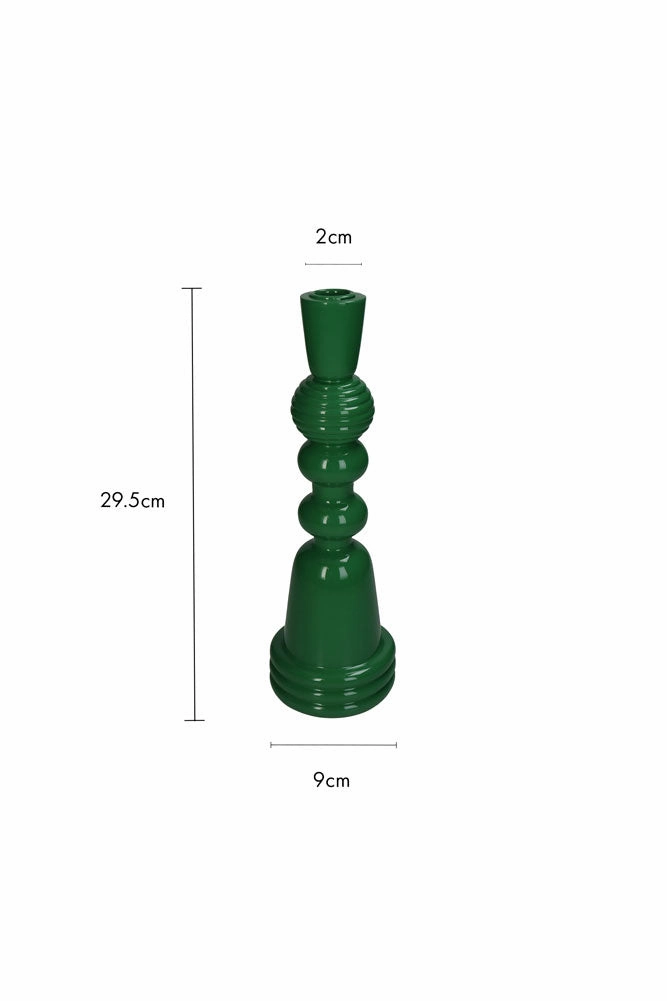 Emerald Green Candlestick Holder