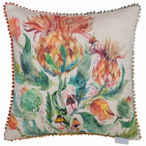 Enchanting Thistle Printed Feather Cushion Marigoldbedding sets ,throw blankets 
