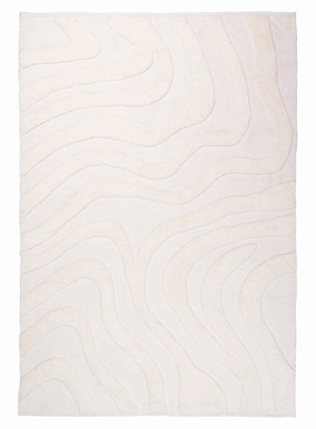 Eniko Abstract Cream Washable Wool Rugmodern color block patchwork rug