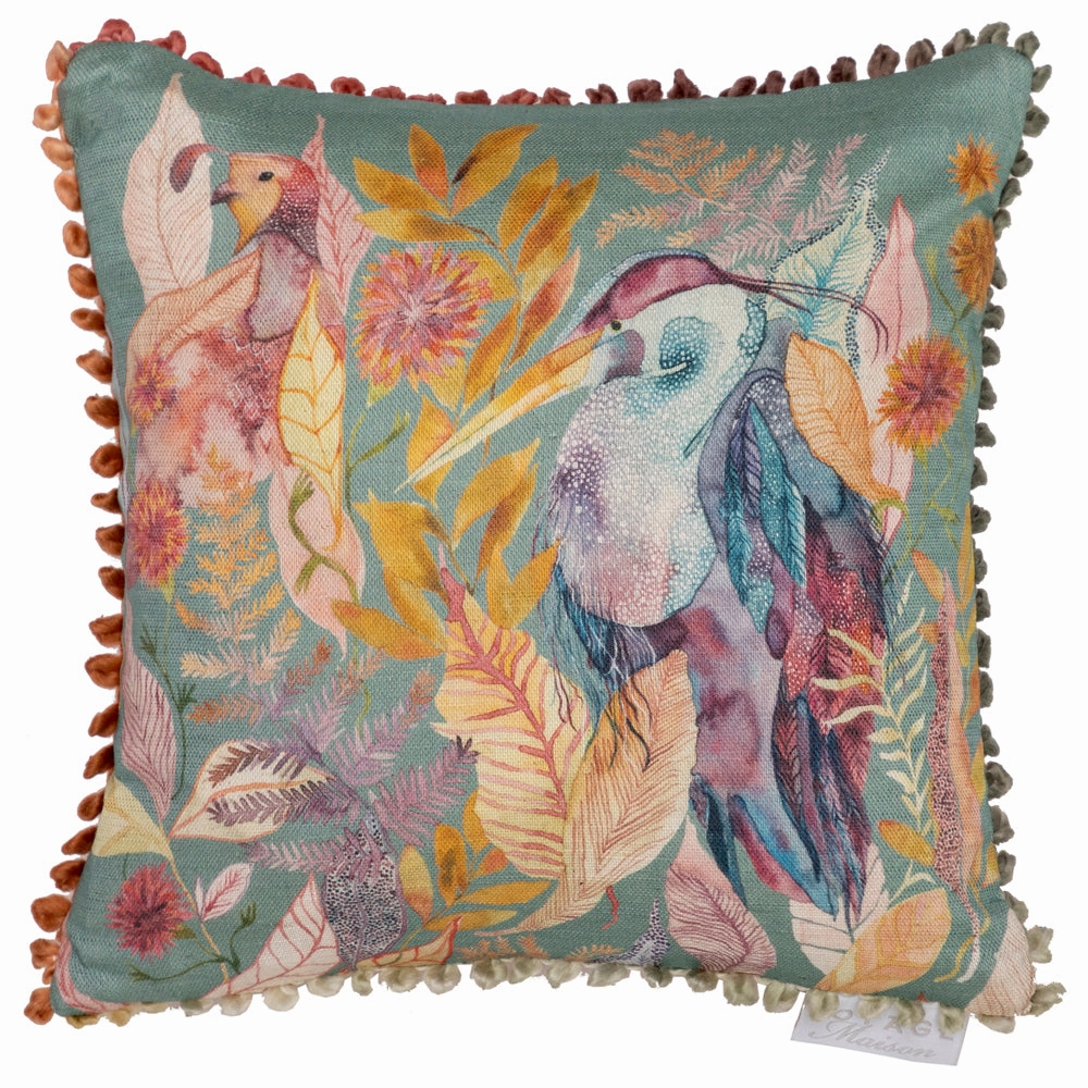 Ennerdale Forest Printed Feather Cushion Forest