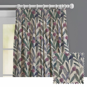 Enso Printed Made to Measure Curtains Violetbedding sets ,throw blankets 