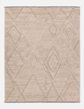 Esca Hand-Tufted Wool Moroccan-Style Rugmodern color block patchwork rug