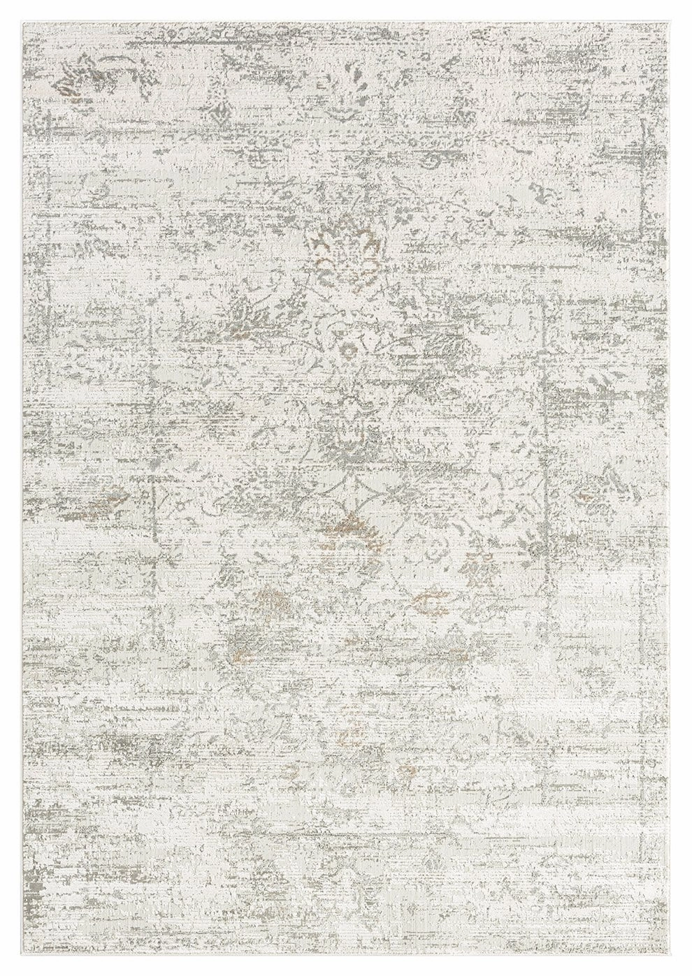 Eshe Grey and Ivory Distressed Floral Rug *NO RETURNS UNLESS FAULTYmodern color block patchwork rug