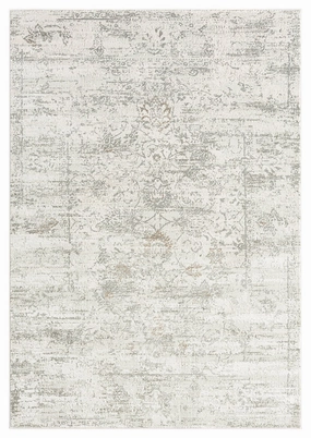 Eshe Grey and Ivory Distressed Floral Rug *NO RETURNS UNLESS FAULTYmodern color block patchwork rug
