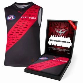 Essendon Football Club 2025 Squad Signed Guernseyhandmade souvenirs