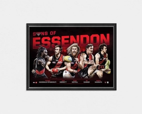 ESSENDON FOOTBALL CLUB 'SONS OF ESSENDON'handmade souvenirs