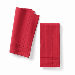 Essentials Red Dinner Napkins - Set Of 2summer decor ,outdoor summer decor 