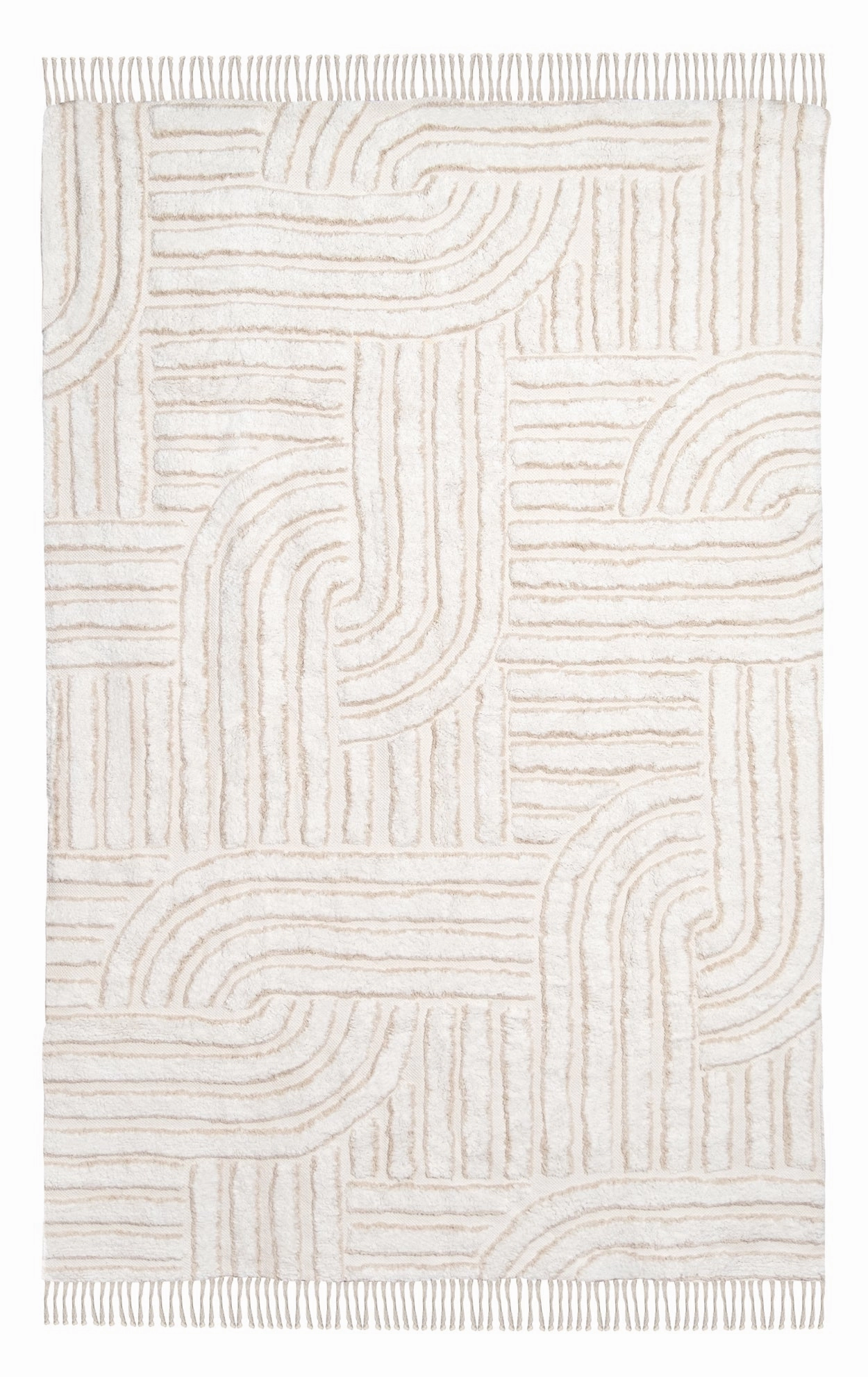 Etta Ivory Geometric Washable Rugmodern color block patchwork rug