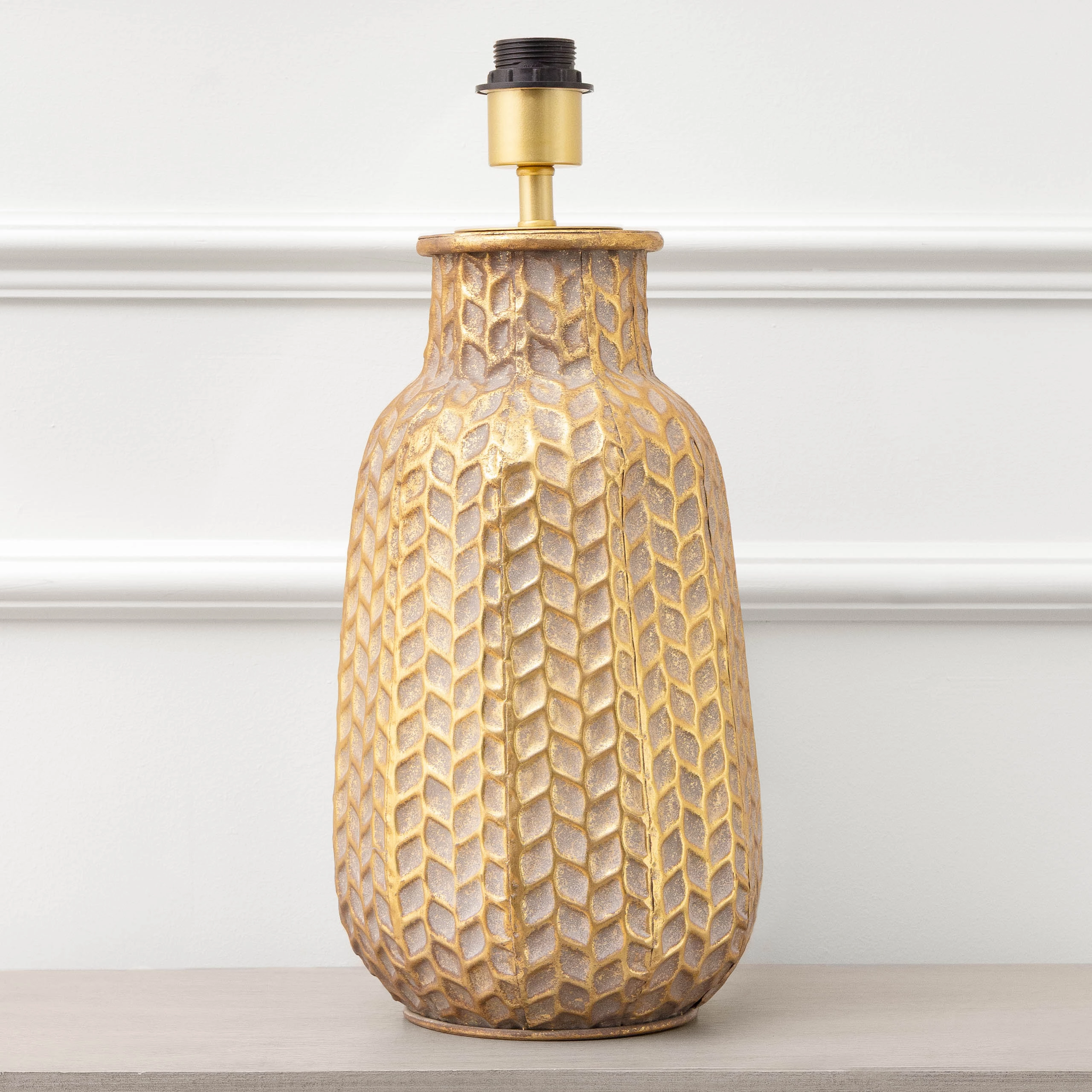 Evanora Lamp Base Gold/Whitewashhome decor ,wall decor 
