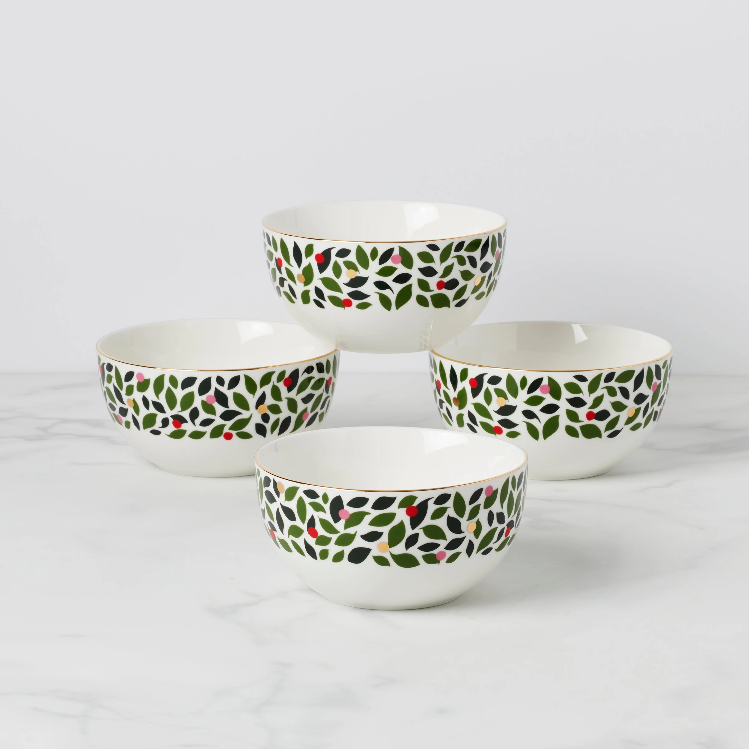 Evergreen Soup/Cereal Bowls - Set of 4modern kitchen decor ,kitchen dinner set ,dinnerware 