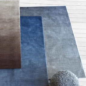 Exeter Gradient Wool Rugmodern color block patchwork rug