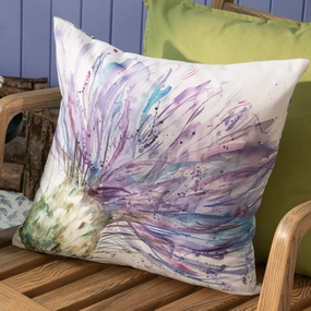 Expressive Thistle Outdoor Cushion Purplehome decor ,wall decor 