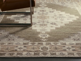 Ezra Hand-Knotted Rugmodern color block patchwork rug