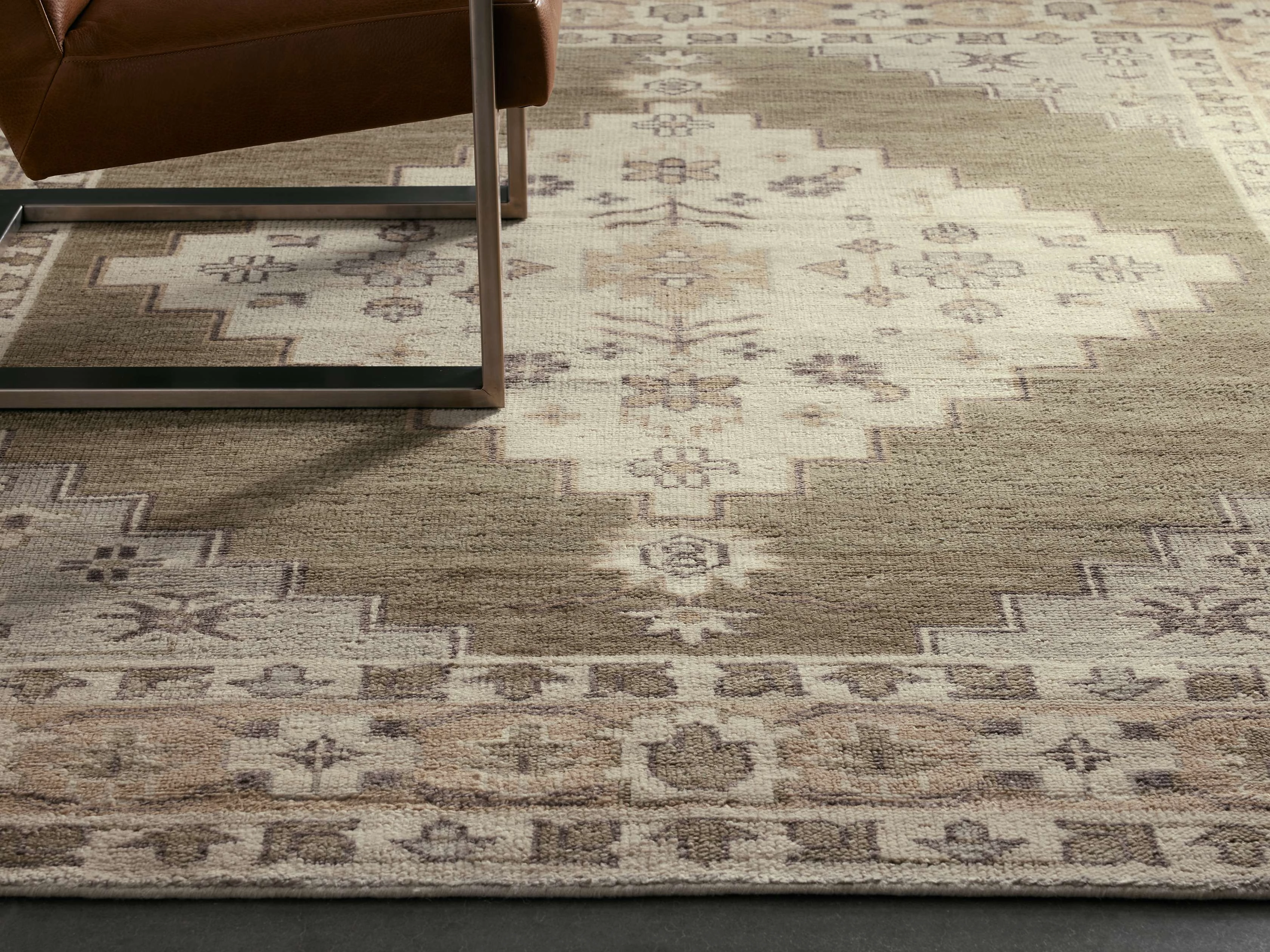 Ezra Hand-Knotted Rugmodern color block patchwork rug
