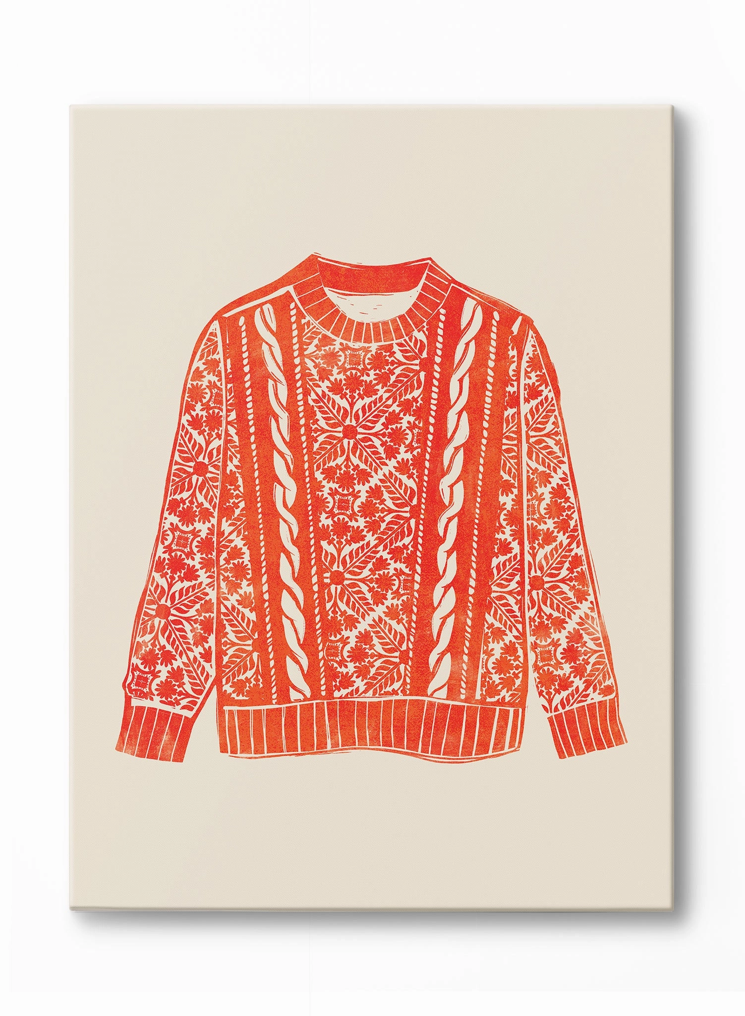 Fair Isle Sweater, Canvasindoor decorative canvas print