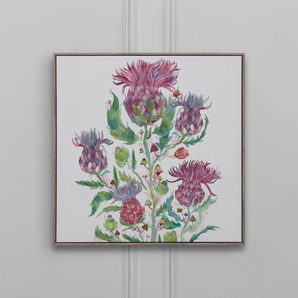 Fairytale Bristles Framed Canvas Stone